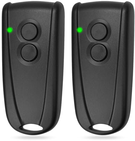 2 Stück garagentoröffner, Universal Garagentoröffner Fernbedienung, 433,92 MHz garagentoröffner, Garagentor Fernbedienung Kompatibel Hörmann Ecosta-r RSC2, RSE2