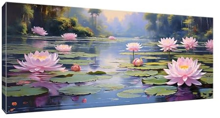5D Diamond Painting Erwachsene Kinder, Diamond Painting Bilder Seerosen Diamond Painting Zubehor, DIY Groß Full Drill Crystal Art Basteln, für Wohnzimmer und Schlafzimmer Wanddeko 40x80 cm K-564
