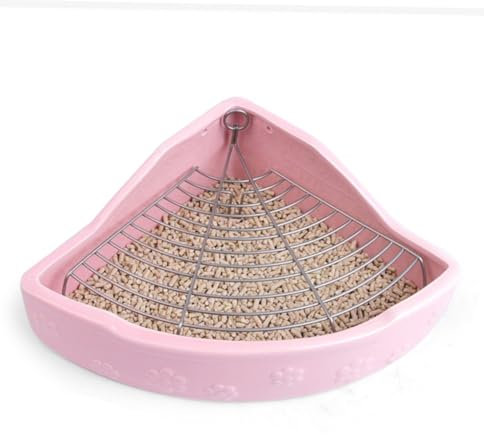 COLLBATH Kaninchentoilette Aus Keramik Reinigungsbecken Für Meerschweinchen Bissfeste Haustiertoilette Praktisch Und Langlebig