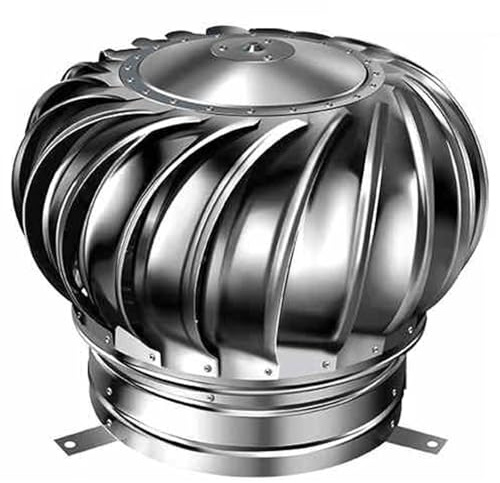 ZGFHNY Comignolo Girevole, in Acciaio Inox con Ventilazione Rotante per Fabbriche Fattorie Laboratori Cucine Tetti Casa Canna Fumaria, Ventilazione(10inch/250mm)