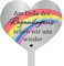 TJUSPIRIT Wetterfest Grabstecker Herz Edelstahl mit Gravur Am Ende des Regenbogens sehen wir Uns Wieder Grabdekoration Grabschmuck