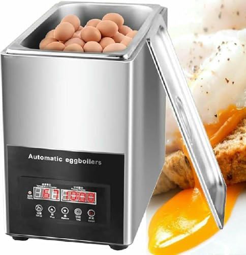 LASDERTV Commercial Egg Beater Hot Spring Egg Snack Equipment, 9L/50Pcs Large Capacity Automatic Egg Boiler with Digital Panel, Timed 0~99 Minutes, for Restaurant Home~/
