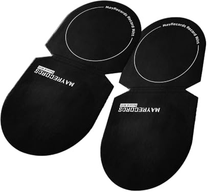 Lot de 2 gants de nettoyage pour disques vinyles noirs - Légers - Sans traces de doigts - Anti-statiques - Pour disques vinyles
