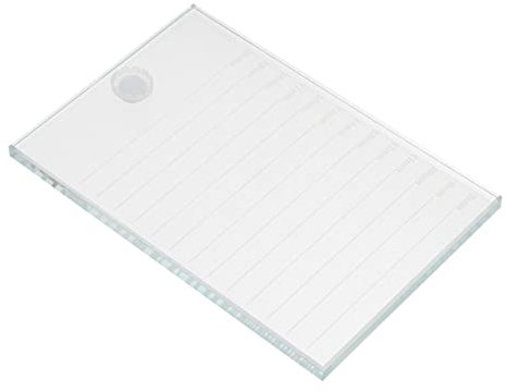 VALICLUD Palette De Greffe De Cils En Verre Grosse Taille 15x10 Cm Support Adhésif Professionnel Pour Extensions De Cils Usage Salon De Beauté Ou Maquillage