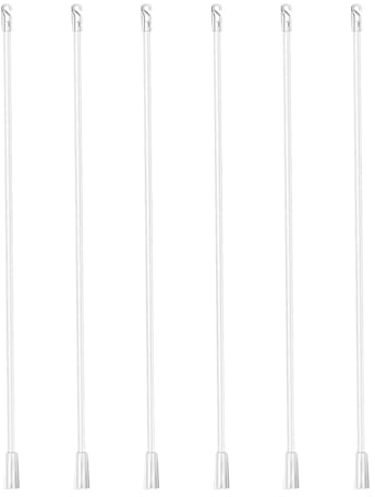Amosfun Varita Ciega Para Persianas Venecianas Varillas De Repuesto Para Persianas Verticales Tirador Para Correr Cortinas Plástico 11.81 Pulgadas 6 Piezas