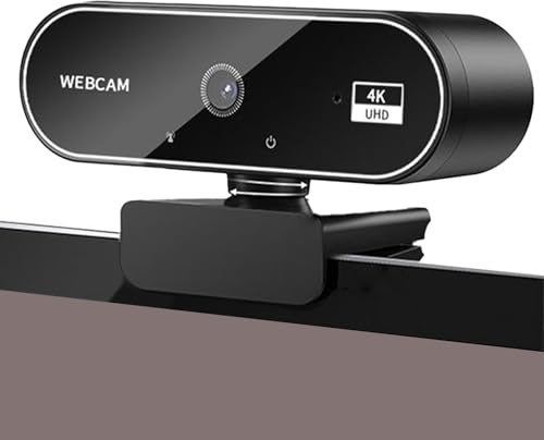 Webcam 4K, videocamera HD, monitor wireless, videocamera per conferenze laptop, streaming desktop, sensore di immagine chiaro, dispositivo di registrazione autofocus, configurazione