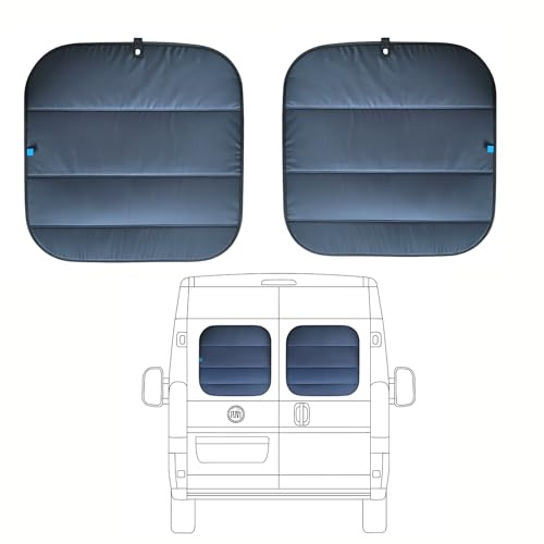 Magnetic Thermal Window Blinds Compatible with FIAT Ducato, Peugeot Boxer (Barn Door Blind)