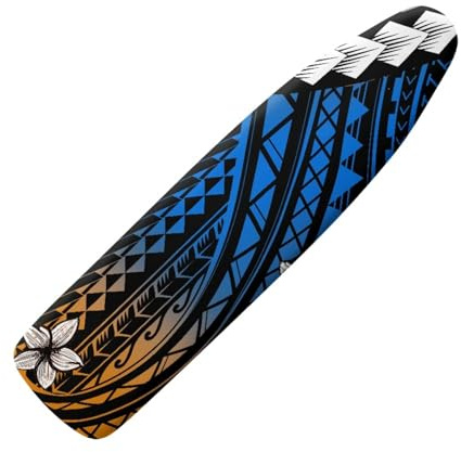 Copriasse da stiro piccolo, 90 x 30 cm, motivo geometrico, elastico, resistente alle bruciature e facile da montare, copertura per asse da stiro mini e portatile