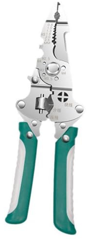 Pelacables plegable multifuncional 9 en 1 para instalación eléctrica y corte, alicates automáticos con guantes