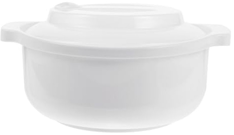 FUNOMOCYA Bol de Plástico para Cocina Microondas Cuenco Multifuncional para Alimentos Diseño Práctico con Borde Liso Fácil de Limpiar para Frutas y Fideos Pequeño Reutilizable