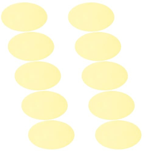 UTHCLO Pellicole Adesive Rotonde Gialle in Pet per Correzione Colore, Diffusione Luce e Controllo Flessibile per Faretti e Downlight, 10 Pezzi per Video e Ambienti