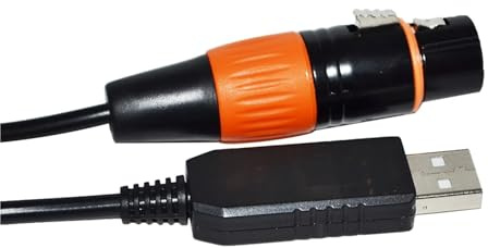FT232RL USB TO RS485 3PIN 3P DMX512 DMX 512 XLR FEMALE CONVERTER CABLE FOR FREESTYLER STAGE CONTROLLER KABLE(8M,Color B)