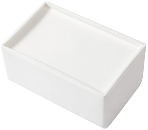 Uonlytech Boîte à Mouchoirs Distributeur de Serviettes en Plastique Blanc au Design Concis Boîte de Rangement Pratique et Créative pour Maison et Voiture