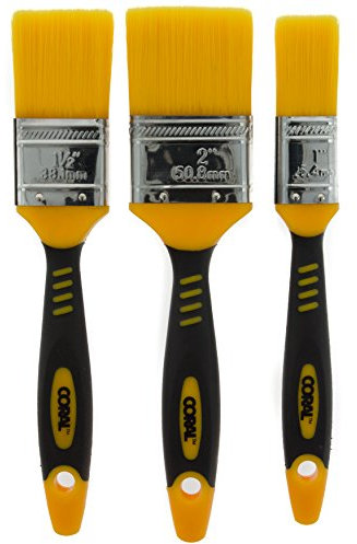 Coral 31416 Zero-Loss 3 Paint Brush Set for a Seriously Good Finish and No Bristle Loss set 3 piece brush pack