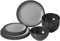BRUNNER Midday Granyte Assiettes Gris/Noir 2017 Ensemble de Vaisselle