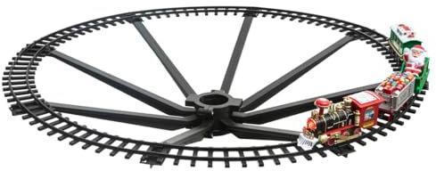 Feeric Lights et Christmas Elektrischer Weihnachtszug, 23-teilig, Musik, 1 LED, batteriebetrieben