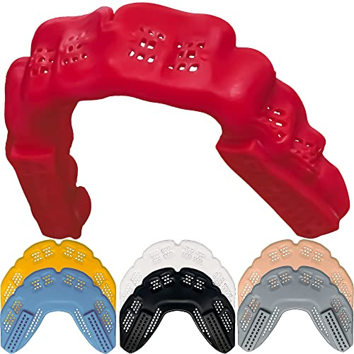 Bulletproof: World’s Thinnest Most Breathable Mouthguard is 3X Stronger! BJJ Lacrosse Football Basketball MMA Wrestling Hockey Rugby Boxing Men Sports Mouth Guard Grinding Teeth Adult Youth Braces