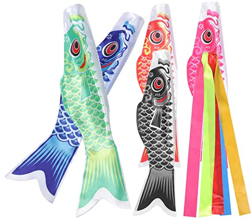 COLLBATH Set di Decorazioni A Forma di Pesce Bandiera A Giapponese Ornamento da Appendere per Esterni Decorazione per Ristoranti di Sushi