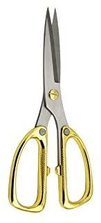 Forbici da cucina Forbici da cucito professionali in acciaio inossidabile con manico in oro per cucito di tessuti Strumento per forniture artistiche fai-da-te