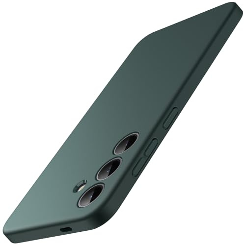 JETech Cover Slim per Samsung Galaxy S24, Verde Notte | Protezione della Fotocamera, Design in TPU Morbido, Finitura Opaca della Custodia, Protezione Antiurto