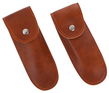 jojofuny 2 Piezas Soporte para abrebotellas Regalos para Bebedores Funda abrebotellas Wine Opener Portador de abrebotellas Bolsa para Elevador Vino Estuche de Cuero elevar