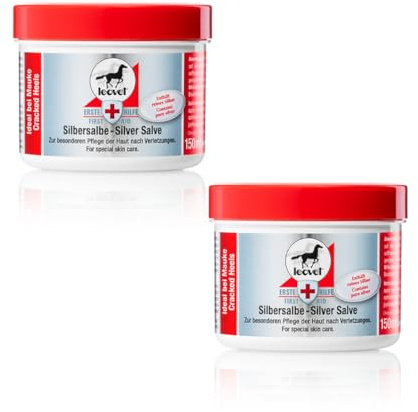 Leovet Primo Soccorso Crema d'Argento | Confezione Doppia | 2 x 150 ml | può contribuire alla Cura Speciale della Pelle Dopo lesioni | può Essere utilizzata Come Supporto per la dermatite