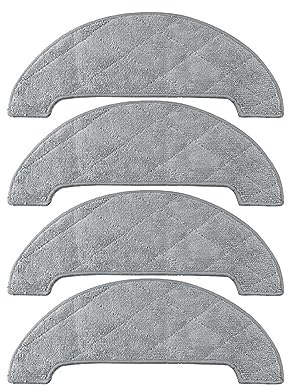 Compatible With Venga VG RVC 3000 3001 Robot Vacuum Clenaer Replacement Spare Parts Accessories Main Side Brush Hepa Filter Mop Rag Wipe (Color : 4 Mops)