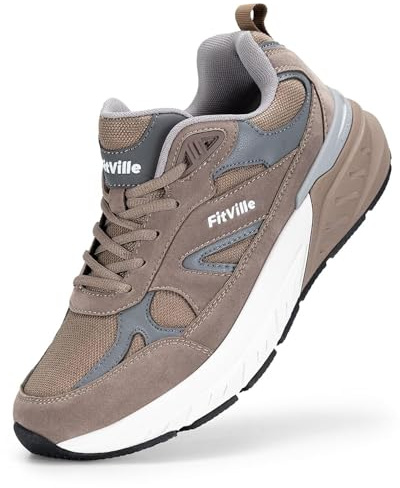 FitVille Sneaker Herren Laufschuhe Extra Weit Sportschuhe Turnschuhe Atmungsaktiv Straßenlaufschuhe Outdoor Jogging Fitness Bequeme Walkingschuhe