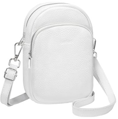 befen Echtleder Handytasche zum Umhängen Damen RFID-Blockierung Handy Umhängetasche Leder Handytasche mit Geldbörse zum Umhängen, Crossbody Bag mit Verstellbar Schultergurt