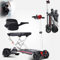 HZWJD Zusammenklappbarer Mobilitätsroller,Gehhilfe Für Senioren,Elektroscooter,Elektrische Rollstühle,Electric Scooter,4-Rad-Mobilitätsroller,Zuladung 125 Kg/275 Lbs red