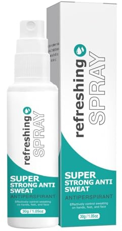 Antitranspirant Deo Spray gegen starkes Schwitzen I Anti Schweiß Deo bei Hyperhidrose mit Langzeitschutz, Schwitzen am Kopf, schwitzige Hände I Anti transpirant für Männer & Frauen (1PC)