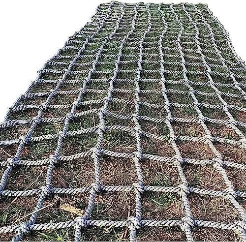 KjoiDWz Playground Rope Net Climbing Net For Kids Climbing Cargo Netting Outdoor Playing Rope Ladder Net Treehouse Net Net Yard Frame Climbing Net, Treehouse Rope Ladder(2 * 4m(6.6 * 12.12ft))