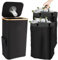 105L Bottle Recycling Bin, Recycling Waste Bags 27Gallon Bottle Bin for Home, Recycling Waste Bin with 2 Inner Bag Recycling Storage Container, Recycling Bins for Kitchen Bottle Can Stickers (Black)