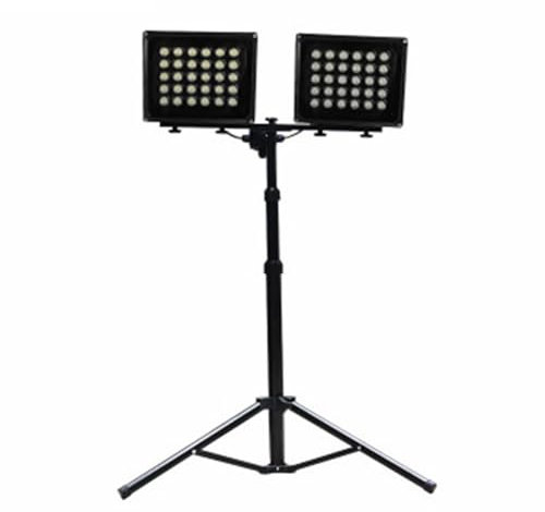 ZYT-DHRUCB Foco LED, luz de Trabajo de 2 Colores Amarilla y Blanca con trípode retráctil de 1,6 m, luz captadora de Pintura para automóviles para iluminación Exterior de construcción,30W