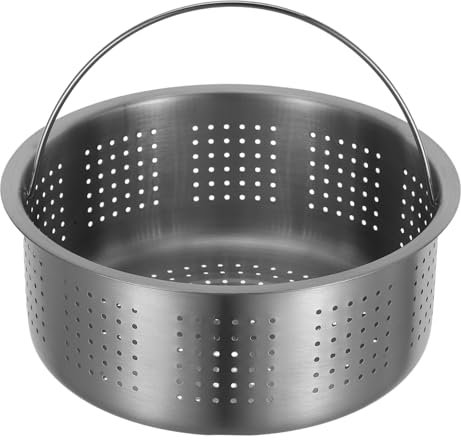 FUNNETOYU Panier De Cuisson Acier Inoxydable Pour Autocuiseur Insert Vapeur Polyvalent Avec Séparation Du Riz Et Du Bouillon Accessoires Pratiques Pour Légumes Et Aliments Vapeur