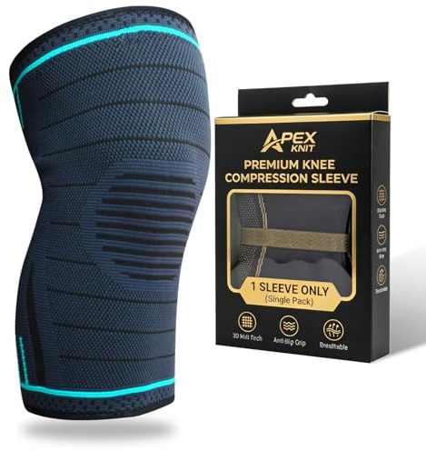 CEYOME Knee Support for Women and Men – Compression Sleeve for Arthritis, Joint Pain, Ligament Injury, Meniscus Tear, ACL, MCL, Running, Basketball, Weightlifting, Gym (Pack of 1, L Size)