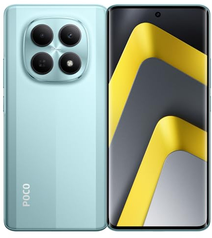 XIAOMI POCO M8 5G Smartphone, 8GB+512GB, Verde, 7.35mm Design Curvo 3D Sottile, Processore Snapdragon 6 Gen 3, Supporta Ricarica Rapida Turbo 45W, Include Caricabatterie.