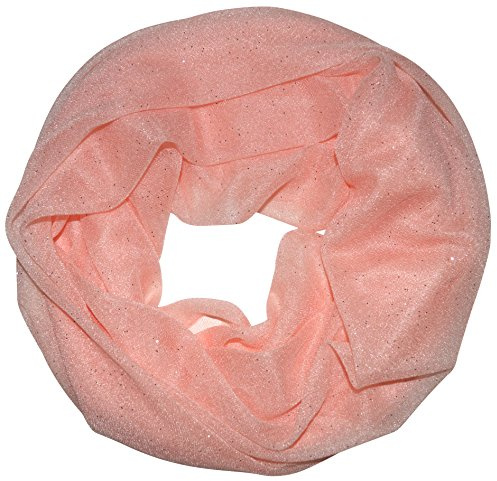 thb Richter Damen Glitzerschal Schlauchschal Loopschal Einfarbig Uni Sommerschal mit Glitzer Strass Loop Tuch Tücher Schals