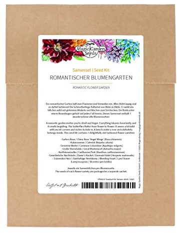 Romantischer Blumengarten - Samenset mit 7 altmodischen & zarten Blumensorten für einen wunderschönen verspielten Garten