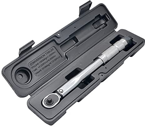 Riloer Clé dynamométrique réglable 6,35 mm 5–25 Nm pour réparation de vélos et motos