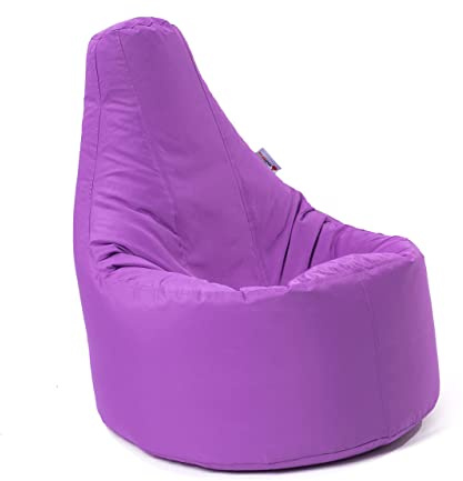 HH Home Hut Bean Bag Gaming Chair Gamer Beanbag Indoor & Outdoor Garden Big Arm Chair Large (Violet)