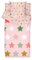 Caradou Parure da letto per bambini LOULA, 4 pezzi, 90 x 190 cm, cotone, rosa pesca