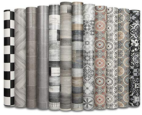 Casa pura - Rivestimento pavimento in PVC, pellicola in vinile per mobili e pavimenti, effetto legno, rotolo antiscivolo (adatto per parquet, anticipo, 100 x 1000 cm)