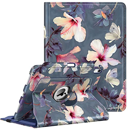 FINTIE Coque Rotative pour iPad A16 11e Génération 11/iPad 10e Gén 10.9 | Housse Pivotante à 360° avec Rangement de Stylet, Protection Intégrale, Étui Veille/Réveil Auto, Bleu Océan