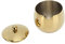 Azucarero de acero inoxidable, acabado altamente pulido, recipiente sólido para cocina (oro)