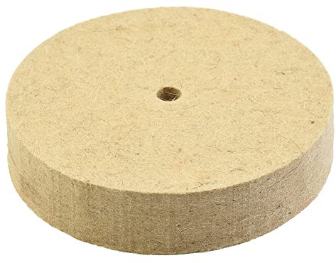 ICAMAS 5Inch Wool Felt Polishing Wheel For Stainless Steel Copper Aluminum Furniture Ceramic Marble Polishing Wheel Grinder Tool 1pc