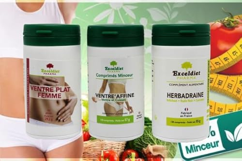 Détox Foie + Ventre Plat | 90 Gélules + 240 Comprimés | Diurétique Drainant Retention d'Eau | Digestion Transit | Compléments Alimentaires Végan
