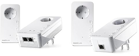 devolo Magic 2 WiFi 6 Starter Kit, WLAN Powerline Adapter -bis zu 2.400 Mbit/s & 8413 Magic 2 LAN Starter Kit, LAN Powerline Adapter