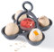 Egg Timer Für Das Kochen Von Eiern, Gekochtes Ei Timer, Der in Wasser Geht Zeigen Hart Medium Weich Gekochte Eier, Farbe Wechselnden Eierkocher Timer Mit Ei-Halter Küche Gadgets Bpa Frei (Rot)
