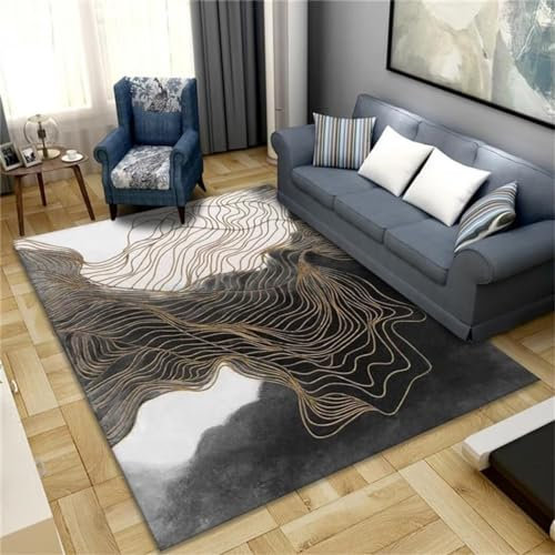 RUGMRZ Teppich Auslegeware Abstract a Few Outdoor Teppich Balkon Rutschfester Teppich carpet100X160cm